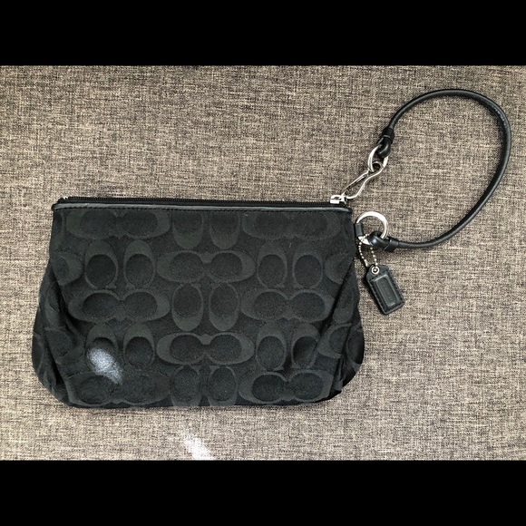 Coach - Black Wristlet - Picture 3 of 7